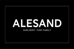 Alesand: The Modern Sans Serif Font for Bold Branding