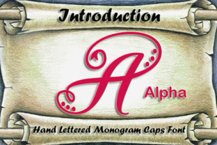 Alpha Monogram: A Refined Script Typeface for Editorial Design