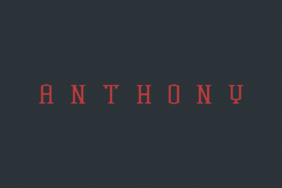 Anthony: A Streetwear Serif Font for Modern Brands