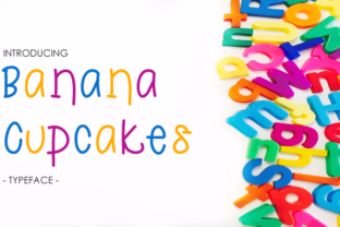 Banana Cupcakes Font for Bold Campaign Design