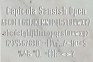 Capicola Sansish Open: A Bold Display Font for Modern Brands