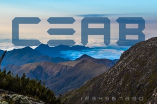 CEAB: A Futuristic Sans Serif Font for Bold Headlines