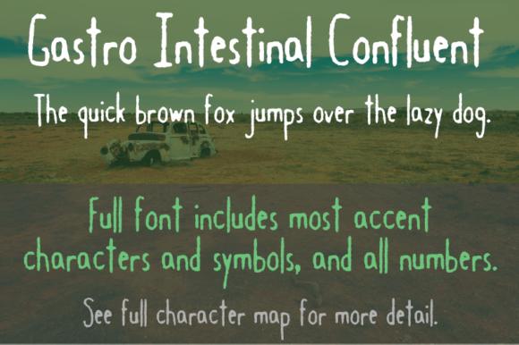Gastro Intestinal Confluent Typeface for Spooky Web Design
