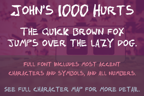 John s 1000 Hurts: A Raw Script Font for Bold Branding