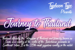 Journey to Thailand: A Premium Script Font for Web Design