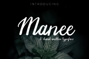 Manee: The Optimistic Handwritten Typeface for Makers