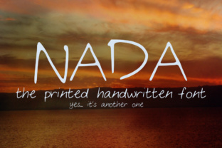 Nada: A Simple Handwritten Font for Modern Web Design