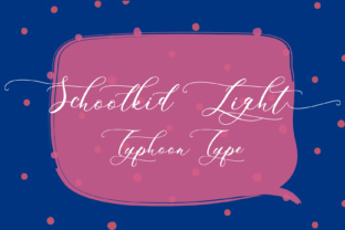 Schoolkid Light: A Regal Script Font for Editorial Titles
