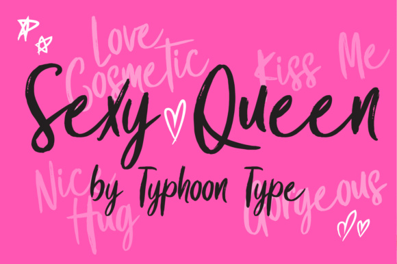 Sexy Queen Font Review: A Textured Script for Modern Design