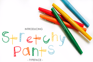 Stretchy Pants: A Fun Decorative Font for Makers