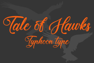 Tale of Hawks: A Bold Script Font for Editorial Impact