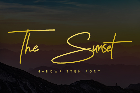 The Sunset Font: A Modern Script for Handmade Brands