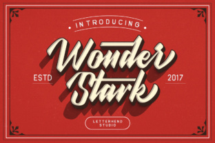 Wonder Stark: A Bold Script Typeface for Web Headers