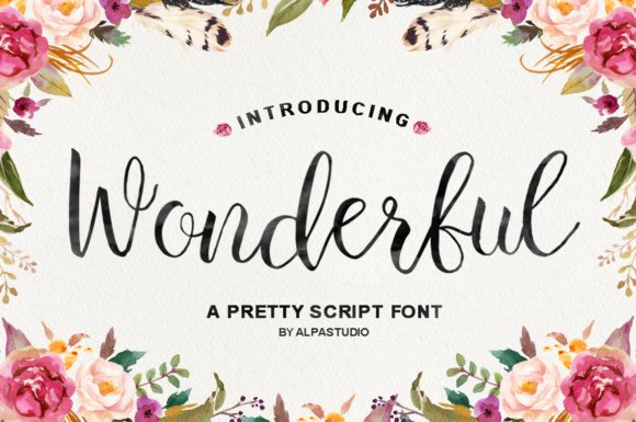 Wonderful Script: A Hand-Brushed Typeface for Digital Branding